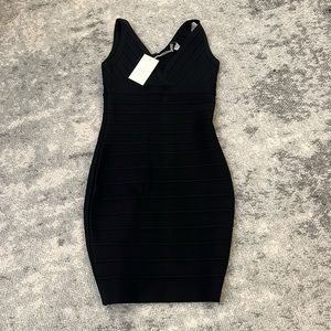 Katie J black bandage dress.  New wirh tags